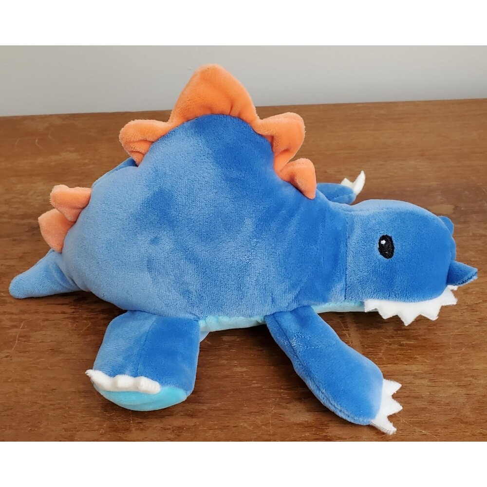 Giggle Scape Dinosaur Plush Stuffed Stegasaurus Blue 8" Soft Squishy Velvety